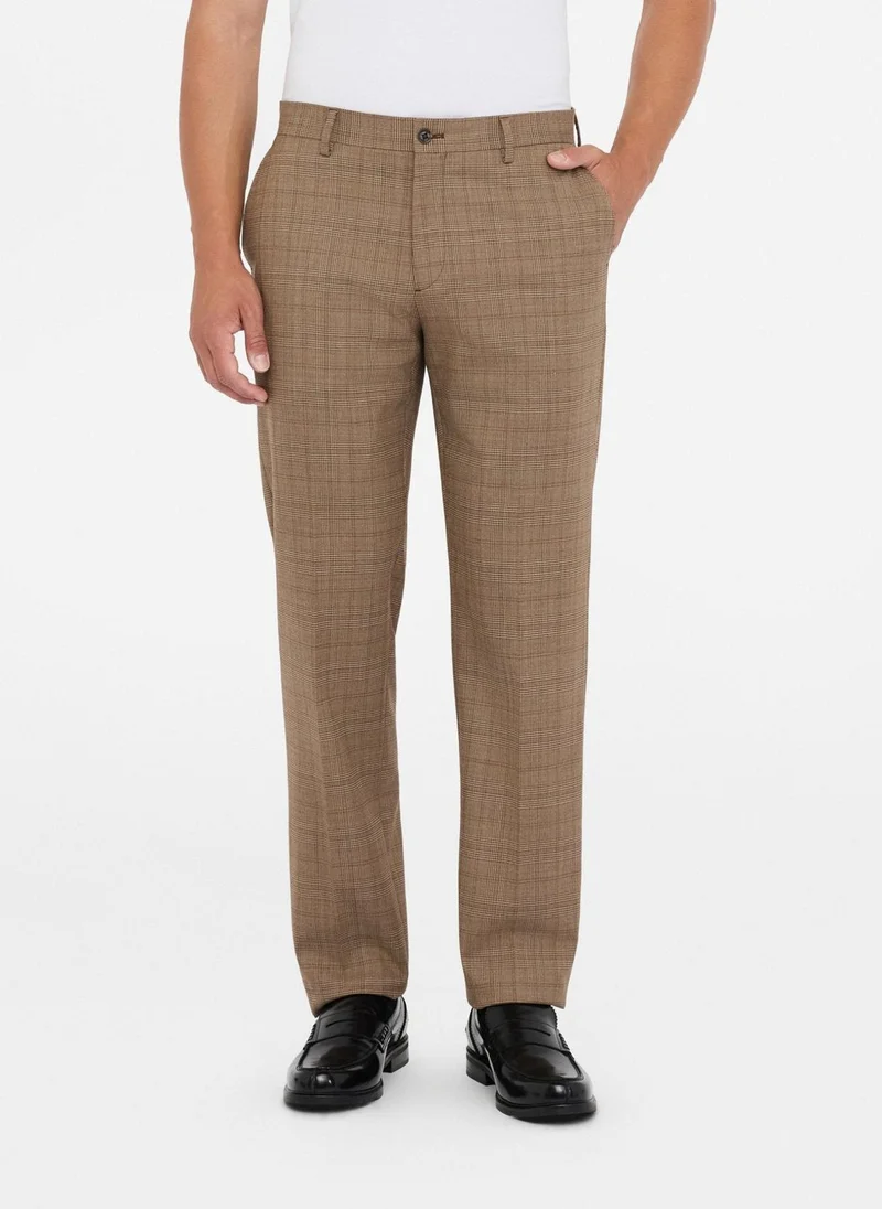 Liu Jo Glen Plaid Wool Trousers