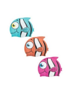 Bestway Bestway Lil Buddy Silicone Swim Cap - Fish - multiple colours, assorted colours 