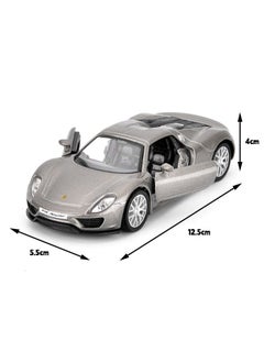 1/36 Porsche 918 Car Model, Porsche Model Car, Zinc Alloy Toy Car for Kids, Pull Back Vehicles Toy Sports Car for Toddlers Kids Boys Girls Gift (Grey) - pzsku/Z730AC7EF638FD4364B78Z/45/_/1720519469/04dfbef5-fe82-4ba7-b490-c7513327d82f