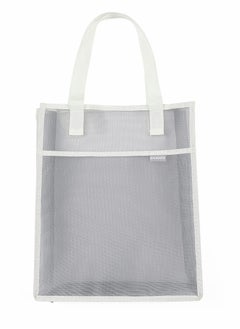 Y&D Document Bag with Handle, Transparent mesh Bag, can Store A4 Size documents, PVC Receipt Holder, no Zipper Design, Provide Storage Space for Office, School and Family Travel  - Image 1