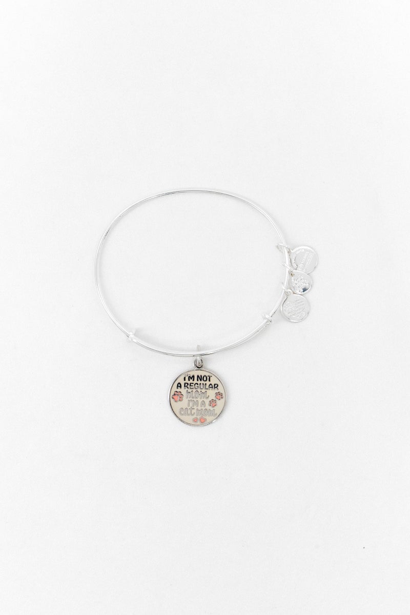 ALEX AND ANI Women Cat Mom Bangle Neutral Bracelet, Silver  - Image 2