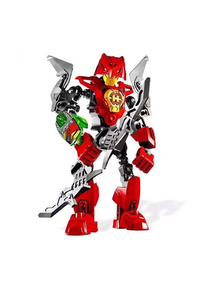 null - Children's Small Particle Educational Assembly Toy Model Hero Factory Building Block Robot(Season 2 Six Packs) - Image 1