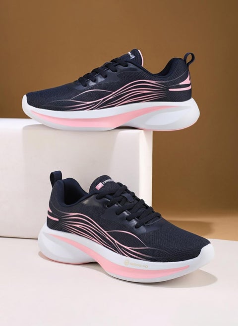 Women's Navy Low-Top Sneakers - Shoes with Cloud Like Comfort