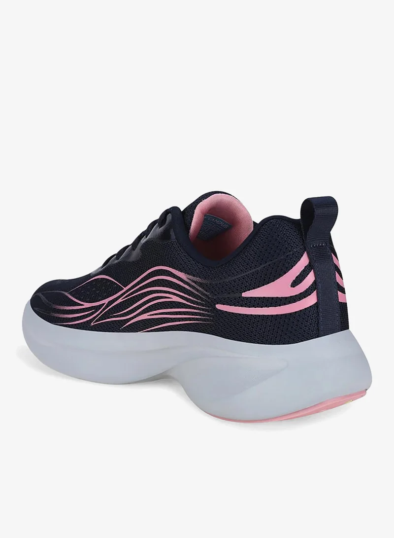 CAMPUS Navy/Pink Women's Navy Low-Top Sneakers - Shoes with Cloud Like Comfort for Women | Best Price UAE