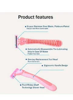 Max Women's razor with 3-blade technology for an ultra-close shave with 20 refill strips - ideal for smooth, hair-free skin  - Image 5