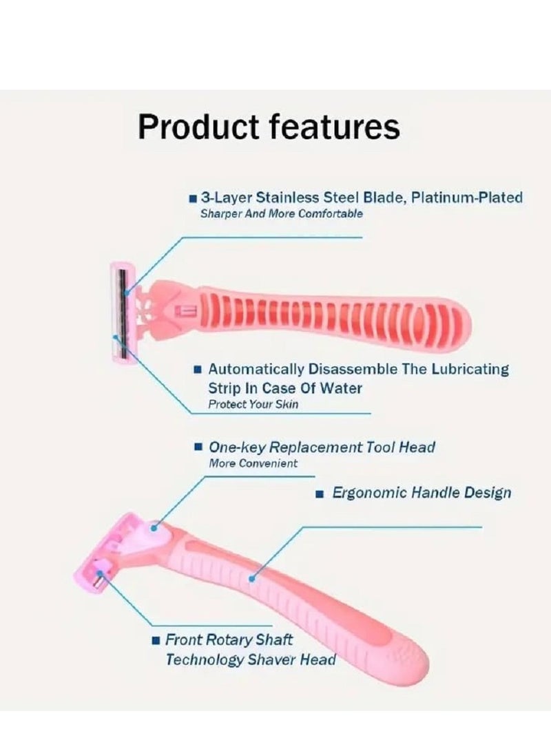 Max Women's razor with 3-blade technology for an ultra-close shave with 20 refill strips - ideal for smooth, hair-free skin - Image 5