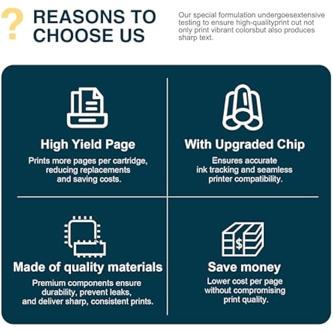 64XL INK CARTRIDGE COMBO PACK REPLACEMENT FOR HP INK 64 XL USE FOR ENVY PHOTO 7855 7858 6252 6255 7800 7100 7120 7155 7158 TANGO SERIES PRINTER (BLACK/COLOR, 2 PACK) - Image 3