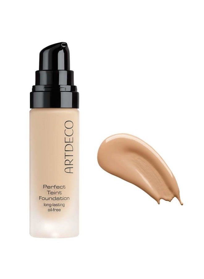 ARTDECO Perfect Teint Foundation - Golden Biscuit N°52 - Lightweight Liquid Formula - Medium to Full Coverage - Without Mask-Like Effect - Conceals Imperfections - Vegan Makeup - Hyaluron - 0.67 Fl Oz - Image 1
