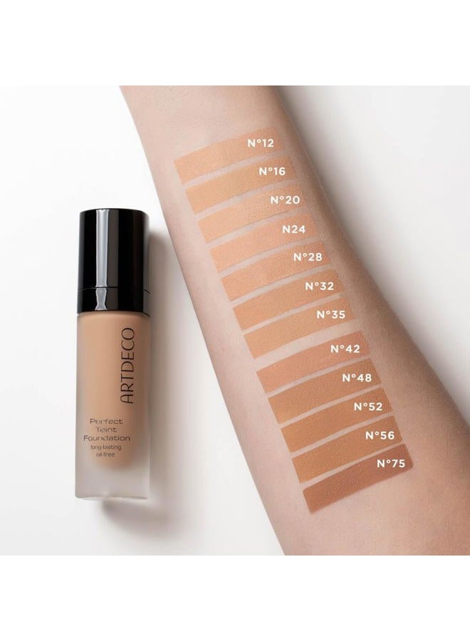 ARTDECO Perfect Teint Foundation - Golden Biscuit N°52 - Lightweight Liquid Formula - Medium to Full Coverage - Without Mask-Like Effect - Conceals Imperfections - Vegan Makeup - Hyaluron - 0.67 Fl Oz - Image 3