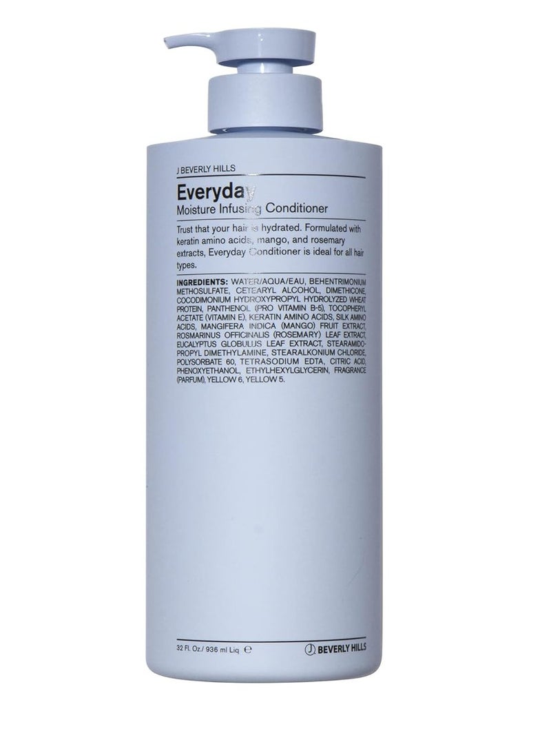 J Beverly Hills J Beverly Hills Blue Everyday Moisturizing Conditioner with Keratin for Hydration, (3 Oz, 12 Oz, 32 Oz) 