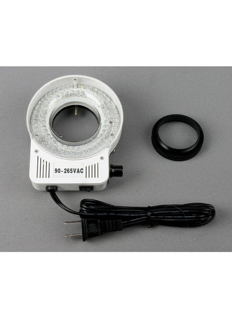 AmScope AmScope SM3T80SM Digital Professional Trinocular Stereo Zoom Microscope WH10x Eyepieces 7X45X Magnification 07X45X Zoom Objective 80Bulb LED Ring Light SingleArm Boom Stand 90V265V Includes 13MP Camera with Reduction Lens and Software  - Image 5