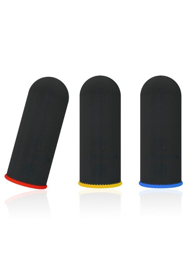 أكمام أصابع الألعاب المقاومة للعرق، زوج (قطعتين)، مناسبة لأجهزة التحكم في الألعاب المحمولة وأجهزة الألعاب، أكمام أصابع وإبهام قابلة للتنفس تعمل باللمس، مناسبة للألعاب المحمولة PUBG، COD، FORTNITE، MFT-HQ. - Image 1