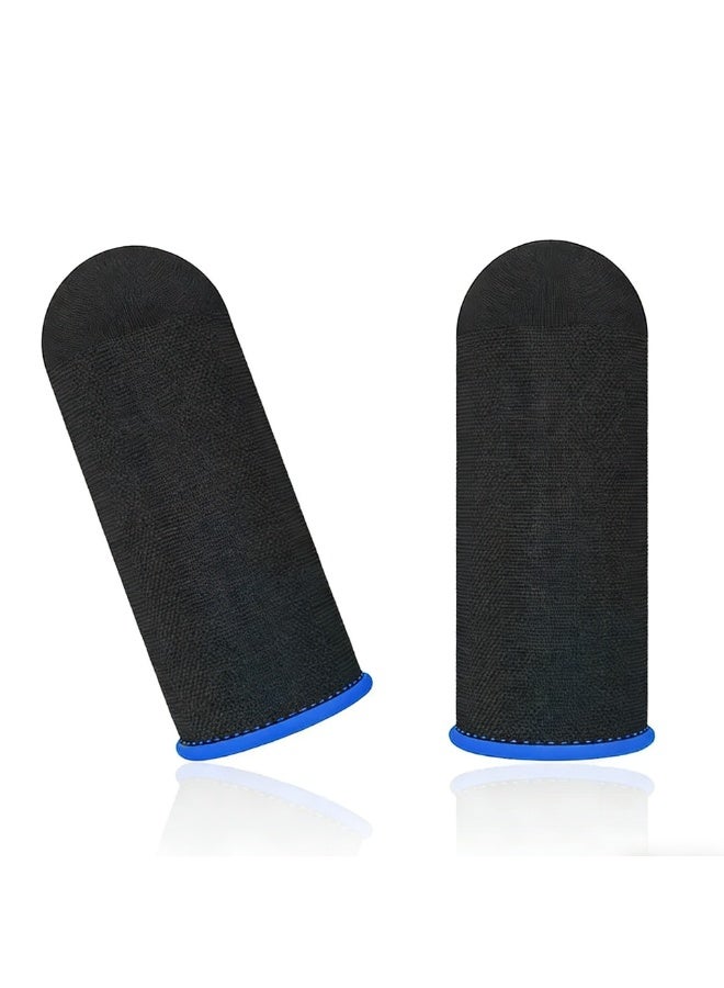 Sweat-Resistant Mobile Gaming Finger Sleeves – Anti-Slip Touchscreen Thumb & Finger Sleeves for PUBG, COD, Fortnite (1 Pair) - Image 1