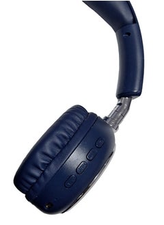 Generic Wireless headset Metal J-10 freebuds studio ,  pure bass sound, convenient wireless distance, active noise cancelling , multipoint connection , detachable audio cable can do free call with microphone - blue  - Image 3