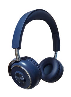 Generic Wireless headset Metal J-10 freebuds studio ,  pure bass sound, convenient wireless distance, active noise cancelling , multipoint connection , detachable audio cable can do free call with microphone - blue  - Image 2