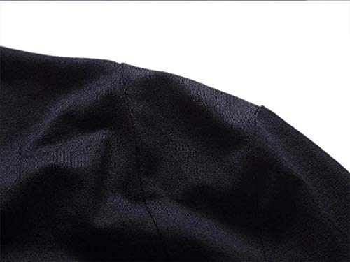 HUHOT Womens Versatile Open Front Lightweight Short Sleeve Bolero Shrug X-Large Black - Image 5