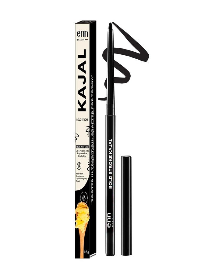 إن كحل إي إن إن بيوتي بولد ستروك - كحل أسود قابل للسحب يدوم 24 ساعة، مقاوم للتلطخ، يدوم طويلاً - Image 1