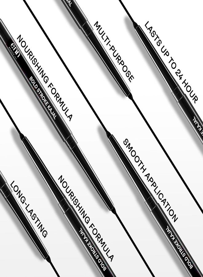 إن كحل إي إن إن بيوتي بولد ستروك - كحل أسود قابل للسحب يدوم 24 ساعة، مقاوم للتلطخ، يدوم طويلاً - Image 5