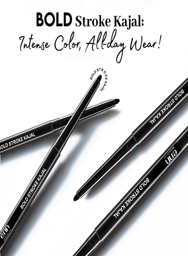 إن كحل إي إن إن بيوتي بولد ستروك - كحل أسود قابل للسحب يدوم 24 ساعة، مقاوم للتلطخ، يدوم طويلاً - Image 3