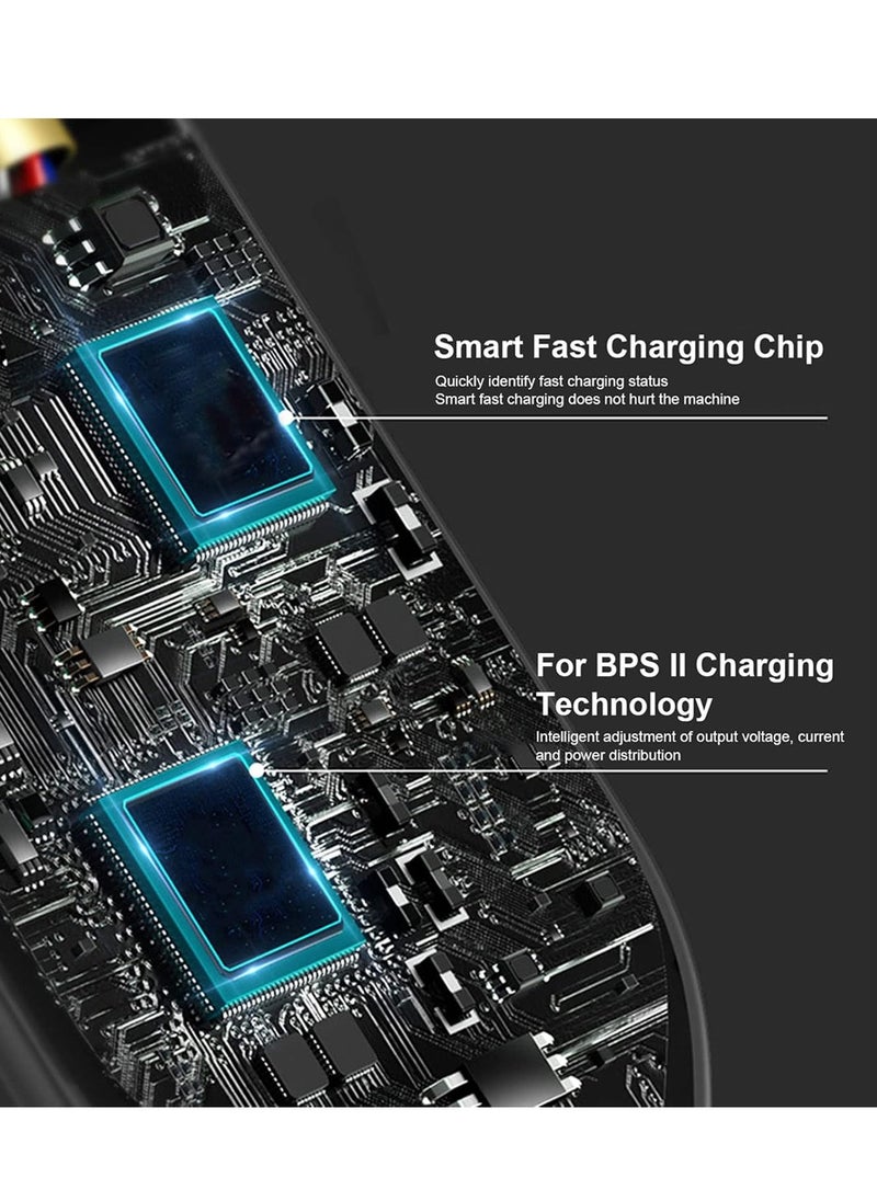 زيرو سبيس - كابل شحن سريع 3 في 2، كابل USB متعدد مضفر من النايلون مع مدخل USB-A/Type-C ومخرج Lightning/Type-C/Micro USB، شحن PD بقوة 100 وات، متوافق مع أجهزة الكمبيوتر المحمولة والهواتف الذكية والأجهزة اللوحية والمزيد - Image 1