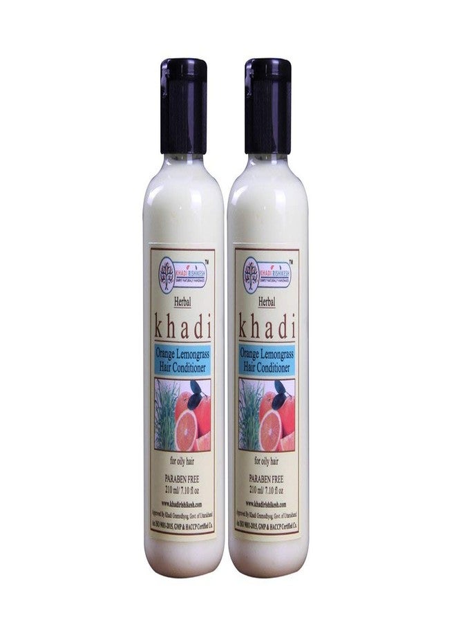 خادي ريشيخش مجموعة بلسم الشعر العشبي من خادي ريشيكيش برائحة البرتقال والليمون - عبوة من قطعتين (210 مل × 2، 420 مل) - Image 2