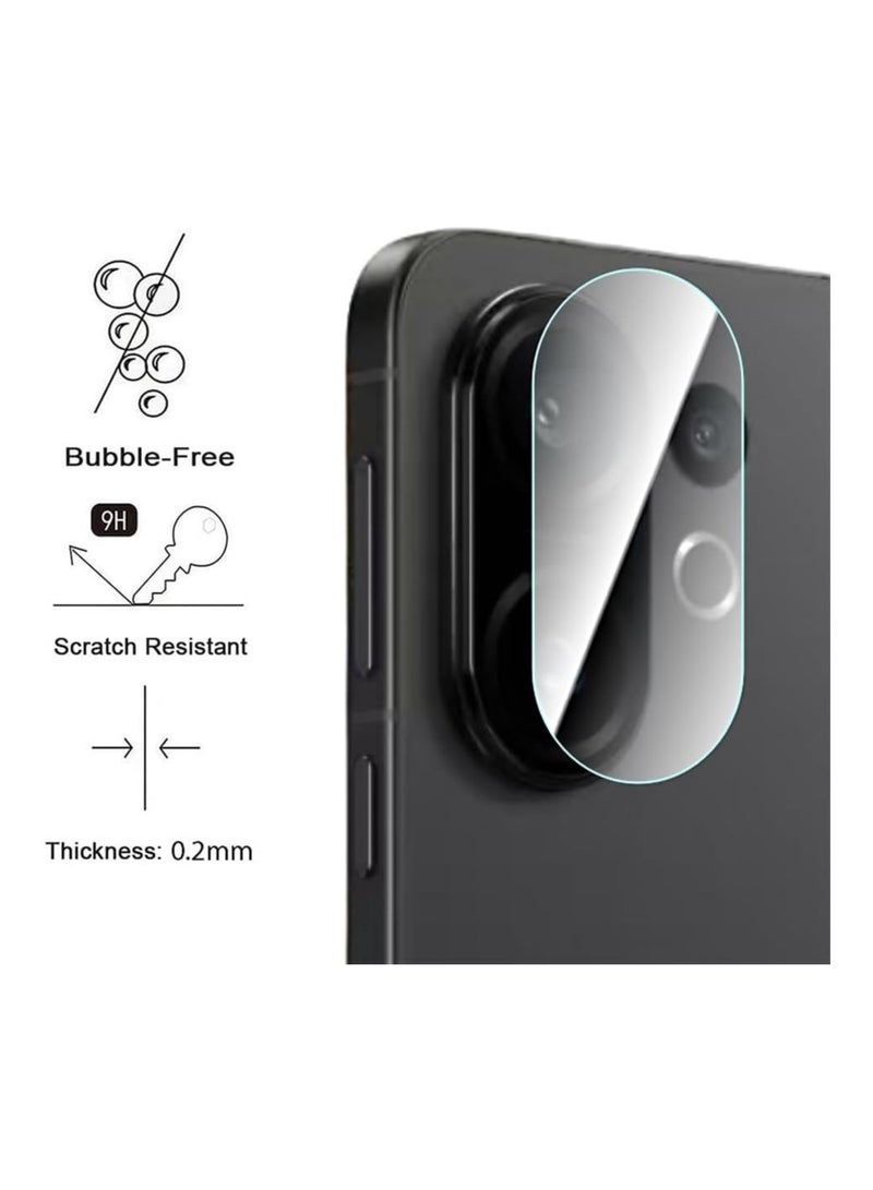 【2+2 حبة】 واقي شاشة وعدسة كاميرا متوافق مع VIVO X200 FE - زجاج مقوى عالي الوضوح بصلابة 9H، مقاوم للخدوش وخالٍ من الفقاعات - Image 4