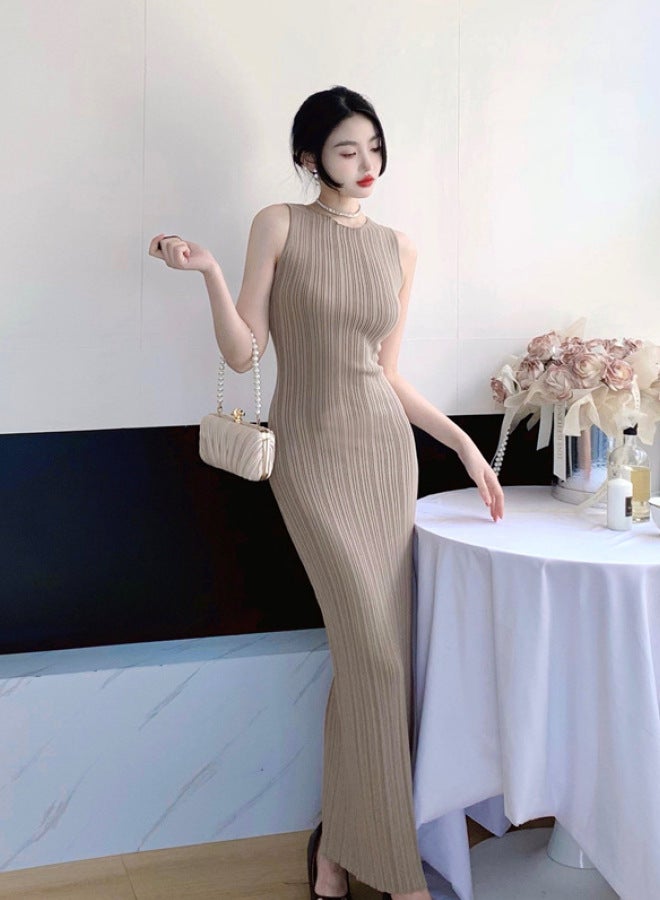 Yailla Gentle Big Sister Summer Split Vest Dress 