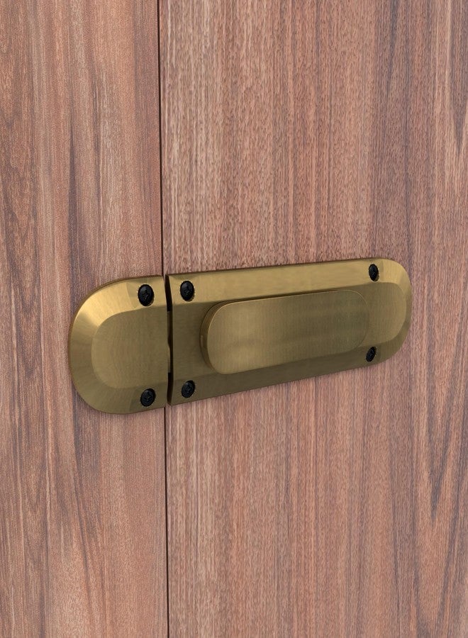 Boniry Door Latch Lock | Solid Metal Door Stopper for Bathroom, Home, Office | Easy Install, Smooth Sliding, Heavy Duty Latch (1, Brass) - Image 1
