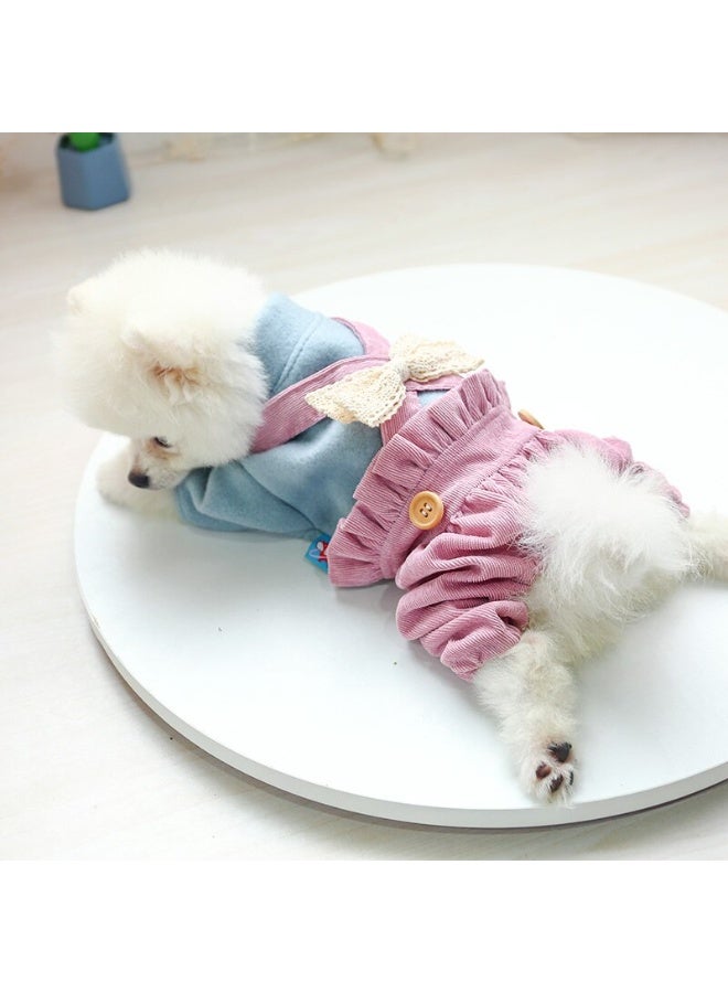 Sweet Cathy Pet Cat Dog Jumpsuit Apparel Clothes Strap Skirt Cute Clothing Costume Overall Jumper - Image 4