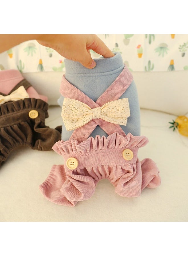 Sweet Cathy Pet Cat Dog Jumpsuit Apparel Clothes Strap Skirt Cute Clothing Costume Overall Jumper - Image 2