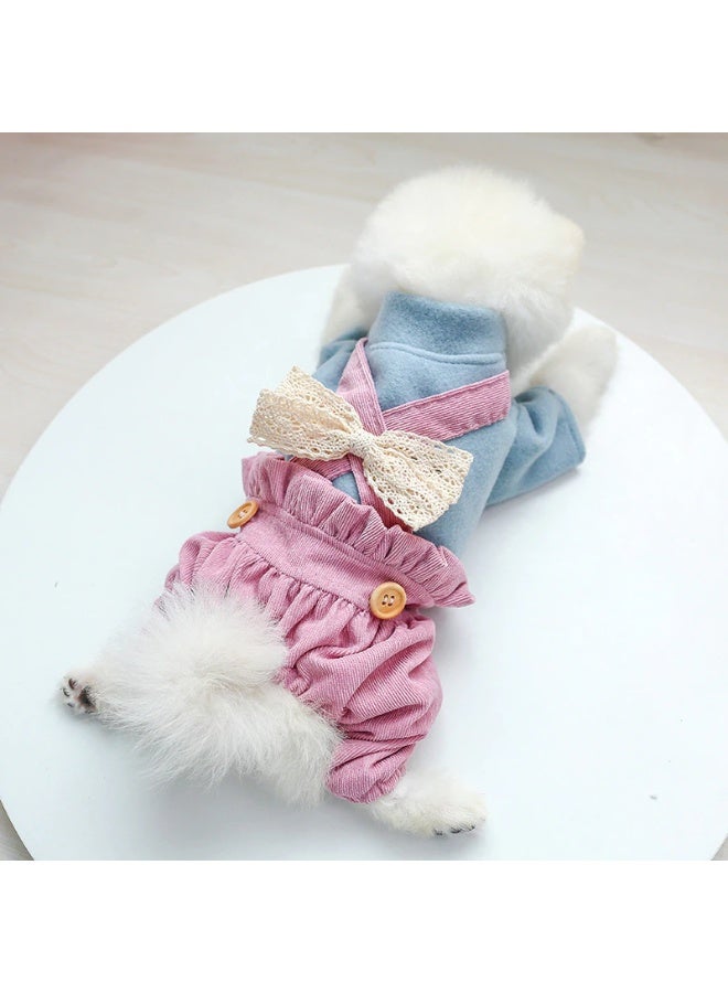 Sweet Cathy Pet Cat Dog Jumpsuit Apparel Clothes Strap Skirt Cute Clothing Costume Overall Jumper - Image 5
