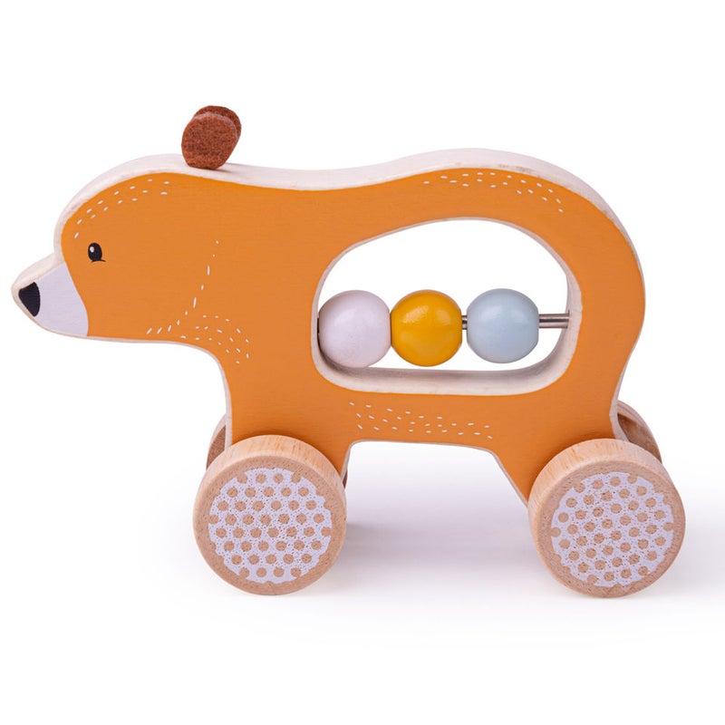 BIGJIGS Push Along Bear - Fsc 100% 32005