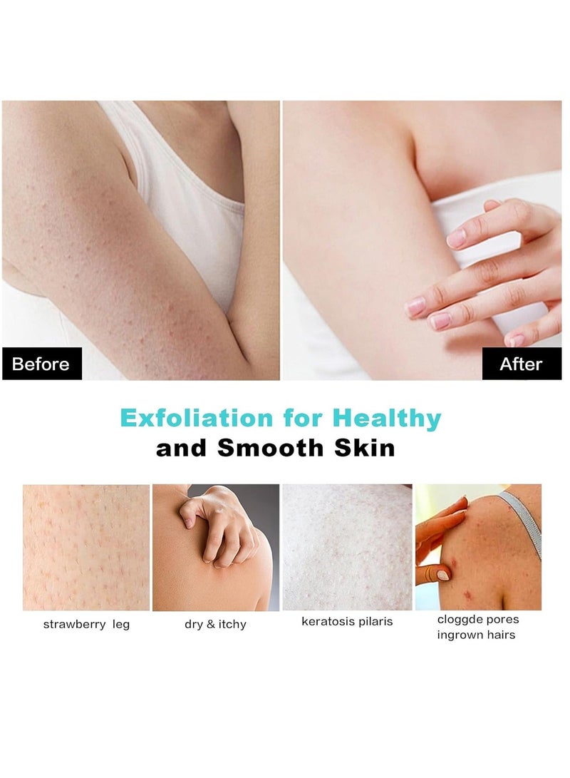 Loquat Deep Exfoliating Glove for Shower, Double-Sided Exfoliating Mitt,Massage Body Scrub Gloves for Home Spa, Eco Friendly loofah Sponge, Dead Skin Remover  Body Scrubber Exfoliator (Pink) - Image 5