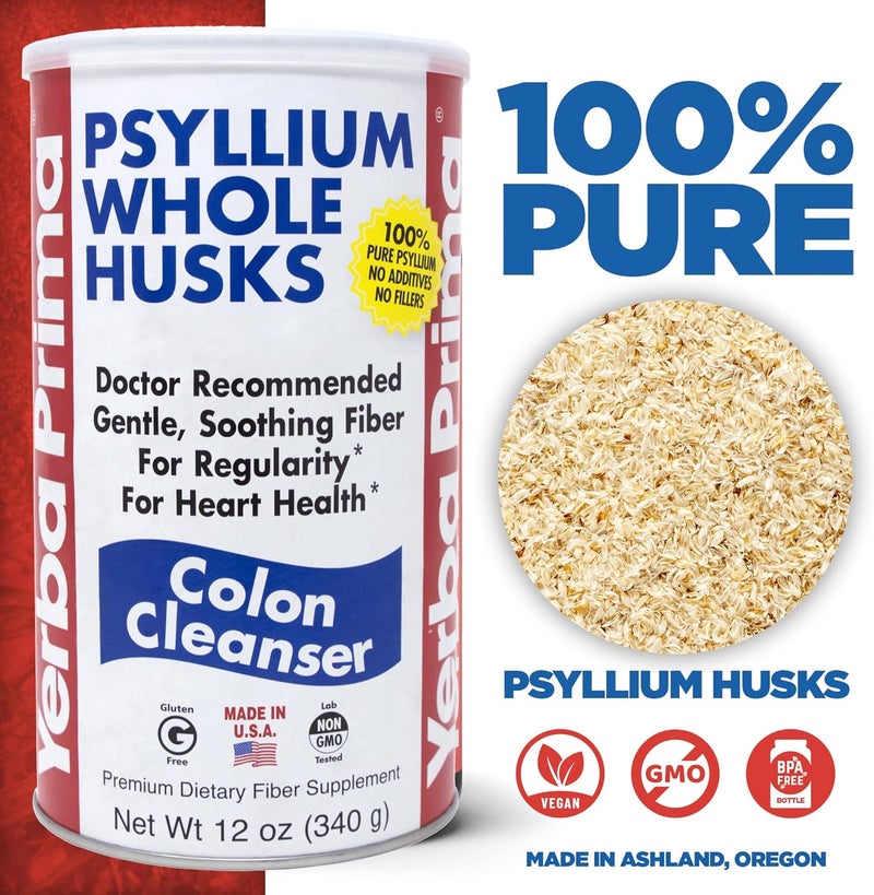 Yerba Prima Psyllium Whole Husks Colon Cleanser 12 Ounce Pack Of 3 - Image 2