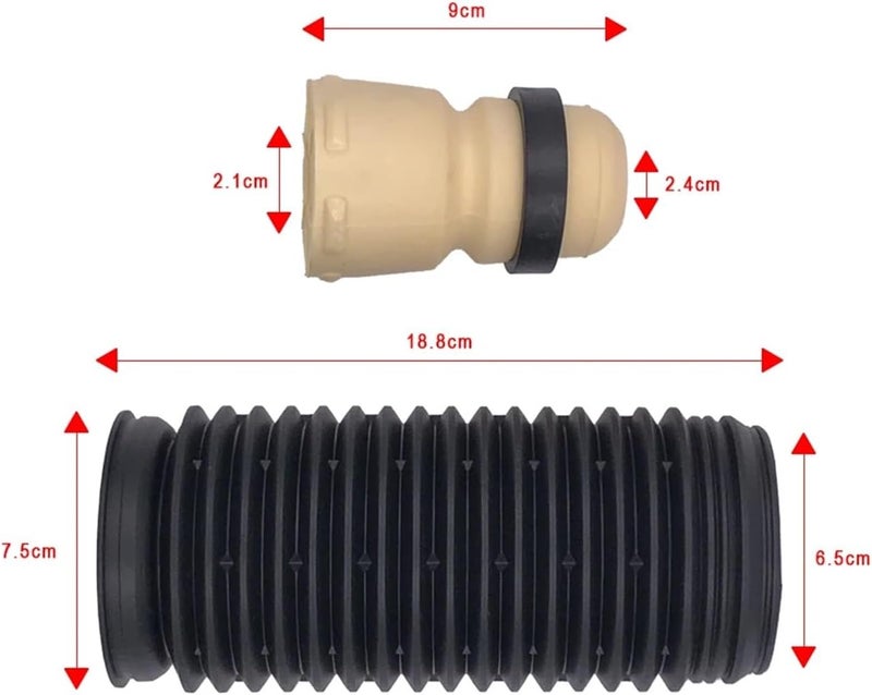Wivplex Car Front Shock Absorber Buffer Rubber Boot Set - Image 2