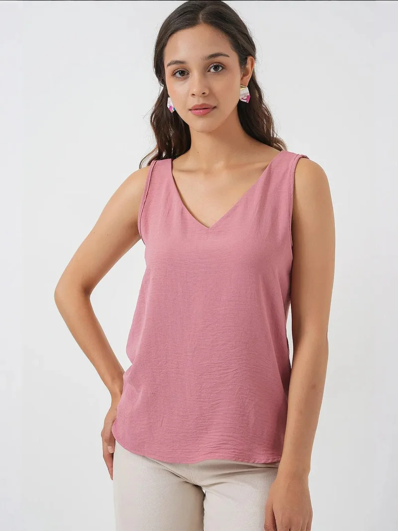 بيغ دارت بلوزة بياقة على شكل حرف  من