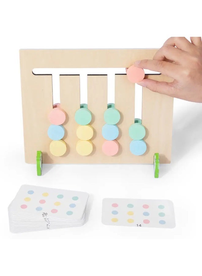 F.A.M.S Montessori Wooden Animal Matching Game for Kids – 4 Colors Logic Puzzle with Challenge Cards | Educational Toy for Toddlers 3+ - Image 4