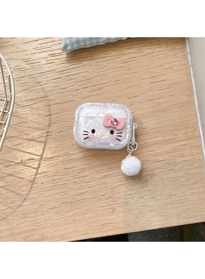 Sanrio Bow Kt Cat AirPods 3 Case Shell Pattern Bluetooth Protective Cover Durable - Image 4