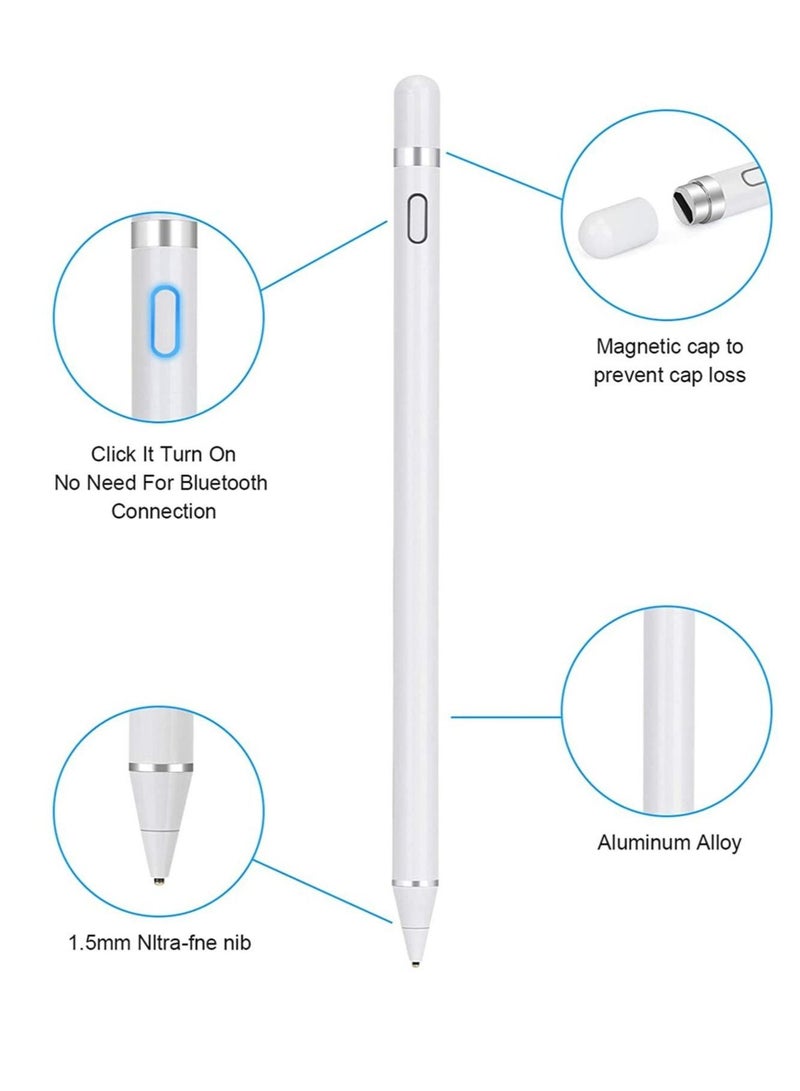 Digital Capacitive Stylus Pencil For Apple iPad 8th Generation iPad White - Image 2