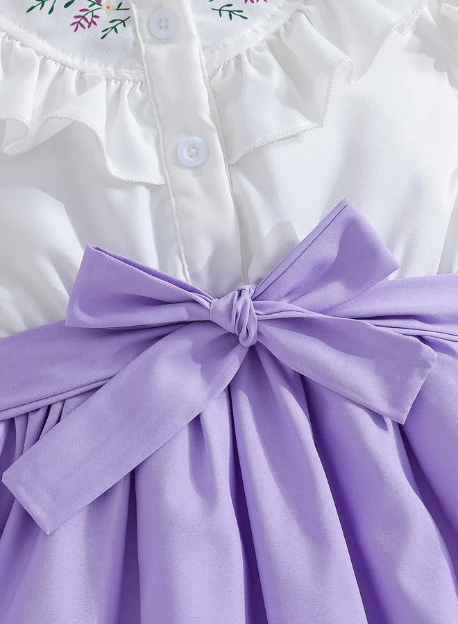 Take Two Take Two Ruffle Detail Belted Dress