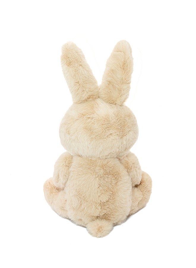 Toto Toys Lovely Bow Collar Long Ears Carrot Rabbit Plush Toy Brown Color 30 cm - Image 3