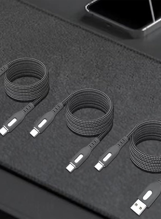 2Packs USB-C to USB-C Magnetic Charging Cable (1M) - PD Fast Charge, Detachable & Tangle-Free Design - Image 5