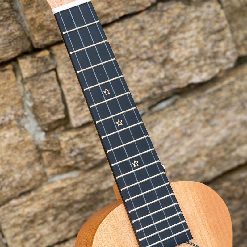 enya Soprano Ukulele 21" Solid Mahogany Top Ukelele Beginner Kit with Online Lesson, Case, Tuner, Strap, Strings, Pick (EUS-25D) - Image 4