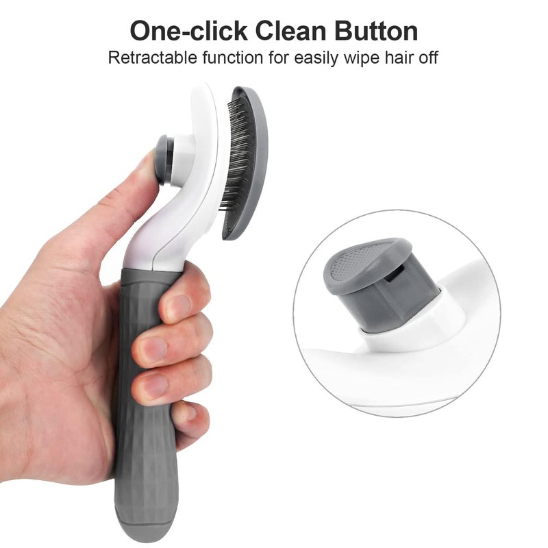 Blutails Slicker Brush for Dogs and Cats | Self Cleaning Brush For Grooming Pets | Suitable for Cats and Dogs and Any Fur Babies - Image 2