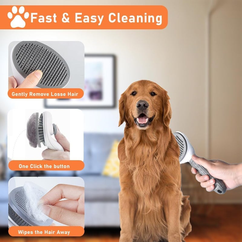 Blutails Slicker Brush for Dogs and Cats | Self Cleaning Brush For Grooming Pets | Suitable for Cats and Dogs and Any Fur Babies - Image 5