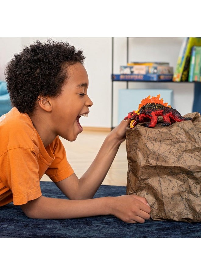 Schleich Eldrador Magma Lizard - Realistic Mythical Fantasy Monster Action Figure Toy - Highly Detailed Ferocious Lava Monster Lizard Beast Toy For Boys And Girls, Gift For Kids Age 7+  - Image 2