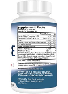 Best Earth Naturals Best Earth Naturals Catalase Supplement 10,000 with Saw Palmetto, Biotin, Fo-Ti, PABA - Hair Supplements for Strong Hair - 180 Capsules - Pack of 3 (90-Day Supply)  - Image 3