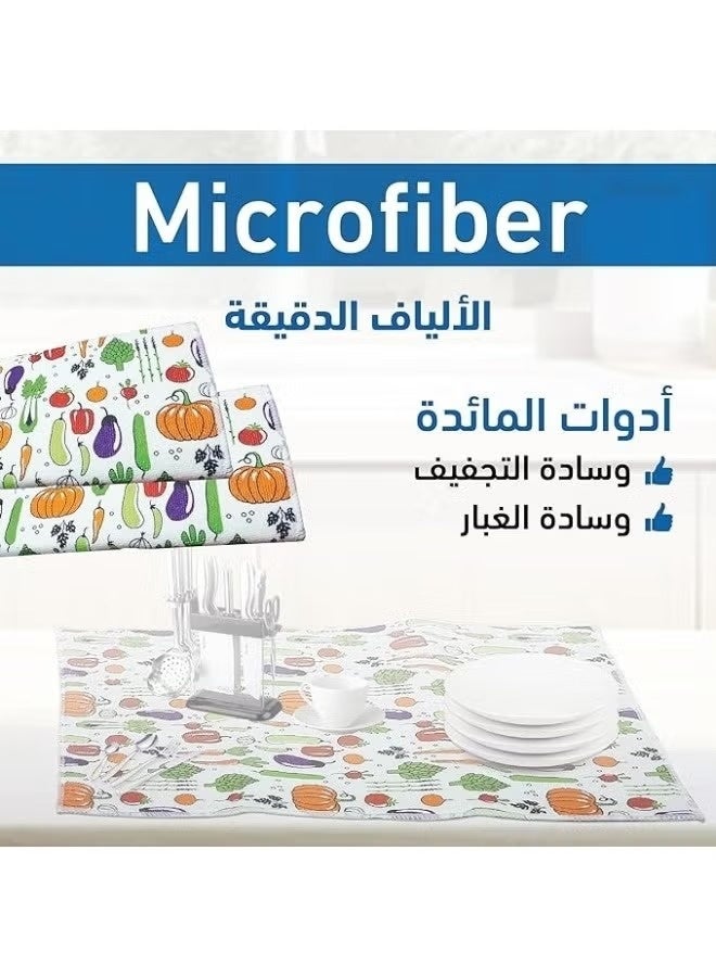 زوبا فوطة تجفيف قطن للمطبخ  - متعددة الالوان ومتعدد الاشكال، 38*50 سنتيمتر- 219 - Image 4