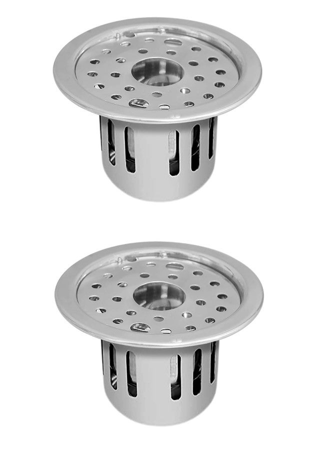 COSVIT Stainless Steel 5" Inch Holly Round Hole with Anti-Cockroach Water Drain Lock Jali for Bathroom & Kitchen (Pack of 2) - Image 1