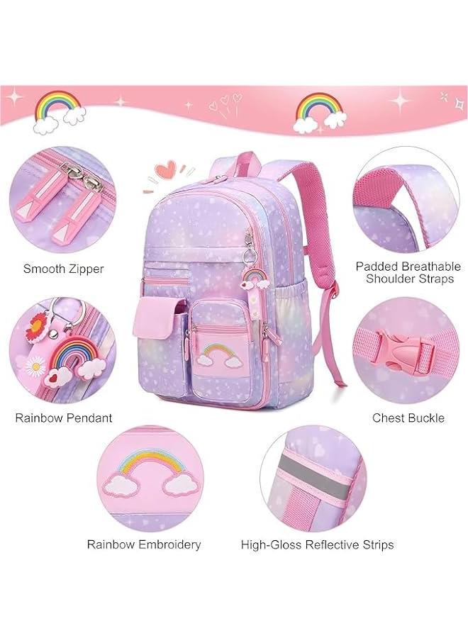 HOOKOR Bunny Sequin Kids Girls Backpack, Elementary Students Book Bag, Primary School Bag for Teens, Bunny Backpack, for Children Aged 5.6.7.8.9.10 Years - Image 4
